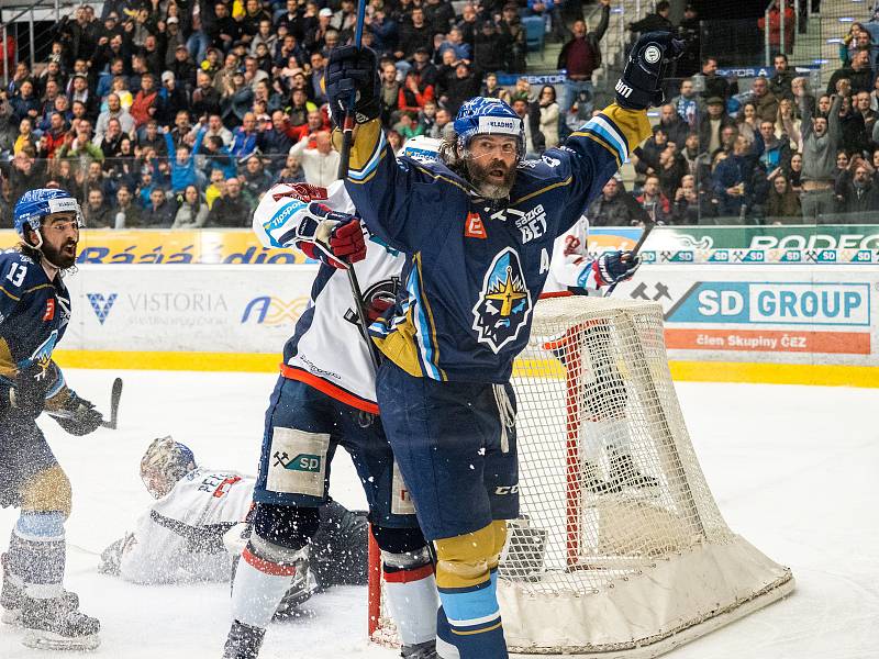 Kladno porazilo Piráty 2:1 dvěma góly z hokejky Jaromíra Jágra.