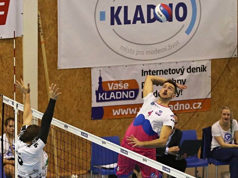 Kladno volejbal cz - Příbram 3:0 (25:16, 25:23, 25:20), Extraliga volejbalu, Kladno, 25. 11. 2015 + dražba dresů - akce MOVEMBER