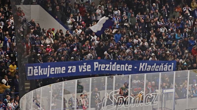 Přítomní na kladenském zimním stadionu uctili památku dlouholetého prezidenta klubu  Jaromíra Jágra st. ...