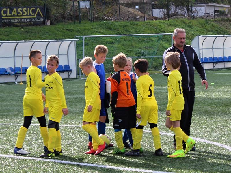 Meziokresní turnaj fotbalových výběrů U11 a U12 v Kladně-Švermově se zúčastnily týmy Kladno, Rakovník, Beroun a Mělník.