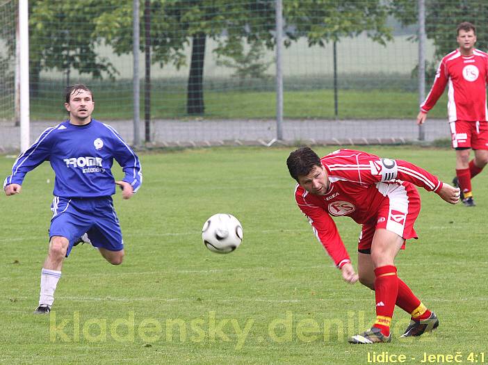 Lidice - Jeneč 4:1 (2:1), I.B.tř, hráno 6.6.2009