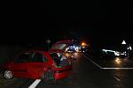 Páteční večerní nehoda na silnici ze Slaného do Tuřan