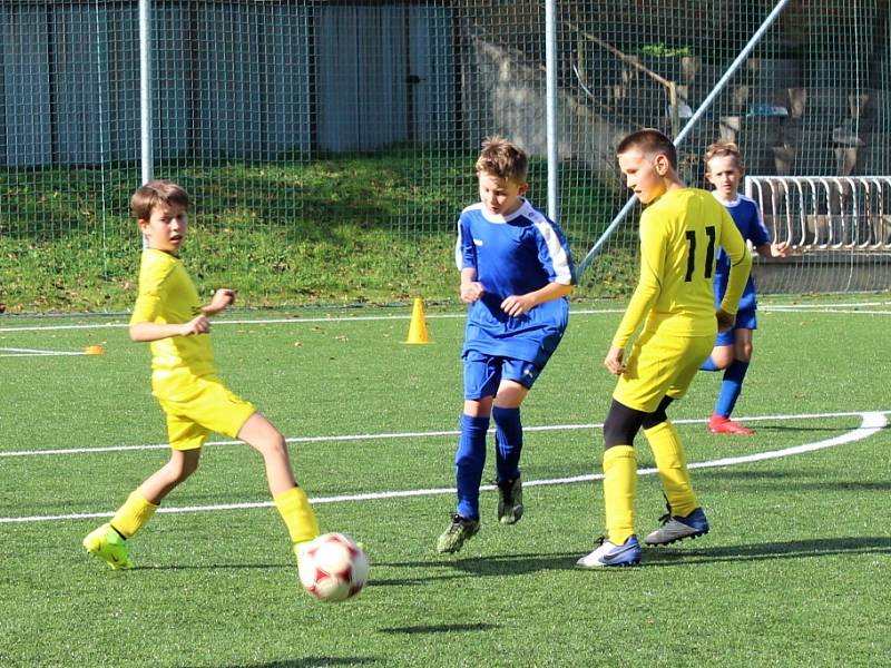 Meziokresní turnaj fotbalových výběrů U11 a U12 v Kladně-Švermově se zúčastnily týmy Kladno, Rakovník, Beroun a Mělník.