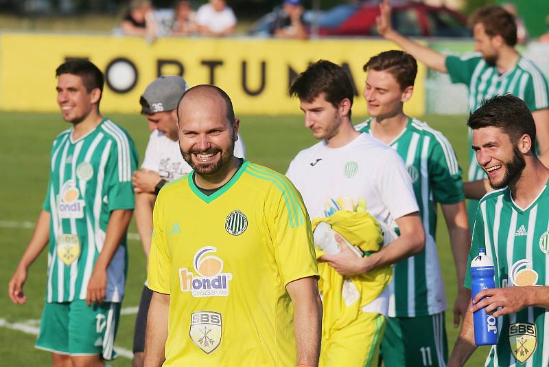 Sokol Hostouň - Slovan Velvary 3:0, Divize B, 3. 6. 2018