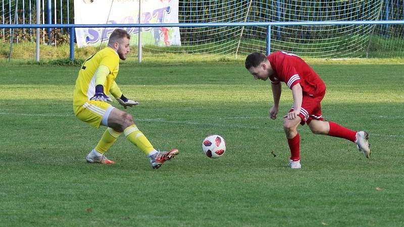 SK Baník Libušín - FC Čechie Velká Dobrá 3:1 (2:1), I.A tř., 16. 10. 2021