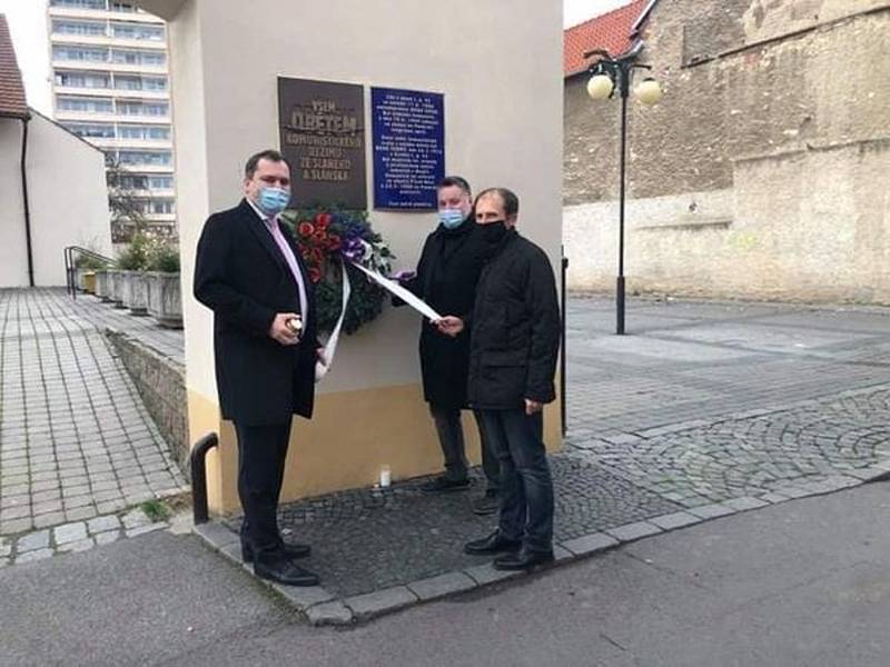 Den boje za svobodu a demokracii si připomněli lidé také na Kladensku.