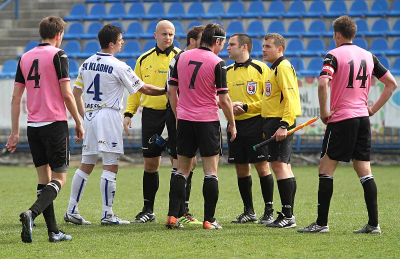 SK Kladno - FK Roudnice nad Labem 1:2, utkání 23.k. CFL. ligy 2011/12, hráno 14.4.2012