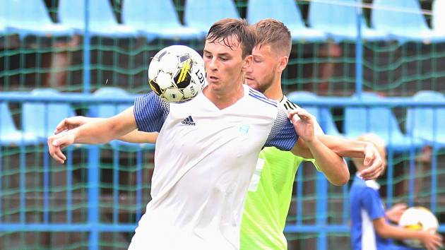 SK Kladno - FK Zbuzany 2:0, předkolo MOL Cup, 30. 7. 2022. Jaroslav Kafka zápas rozhodl.