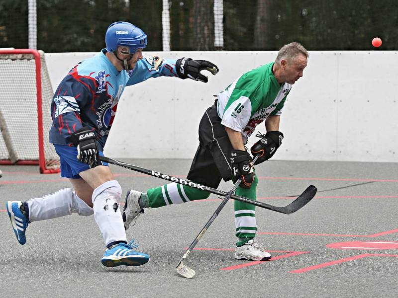 V turnaje hokejbalových veteránů MASTERS 2016 se utkaly týmy Kladna, Mostu, Jihlavy, Žiliny a Českých Budějovic.