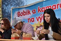 Slaný na talíři - 3. ročník food festivalu na Masarykově náměstí. Archivní foto.