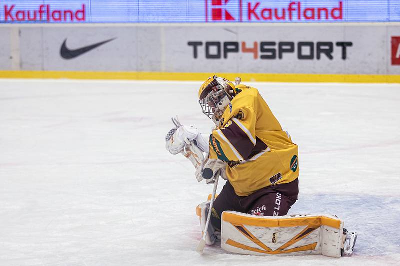 Šlágr hokejové Chance ligy Kladno - Jihlava okořenil návrat Jaromíra Jágra na led. Brankář Jan Brož