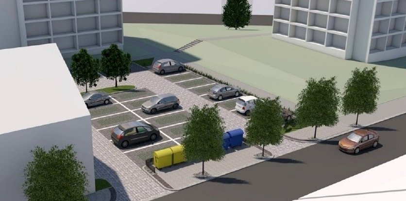 Ve slánském sídlišti vznike šestadvacet nových parkovacích míst, hotovo bude v létě.