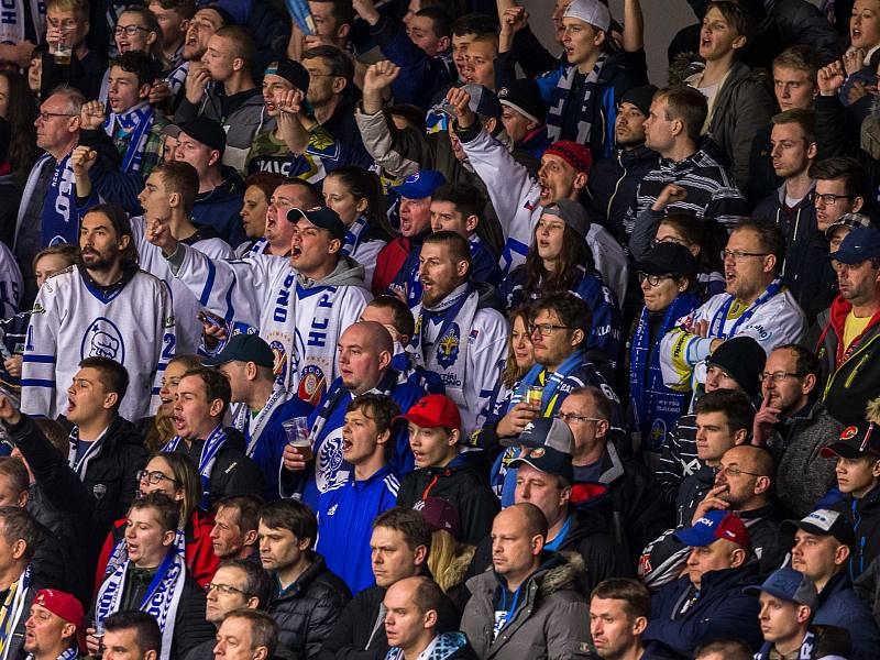 Kladno - Jihlava, čtvrtý zápas play off, hosté vítězí v prodloužení.