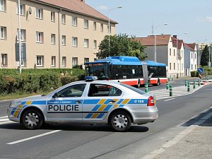 Nehoda v ulici J. Kociána v Kladně.