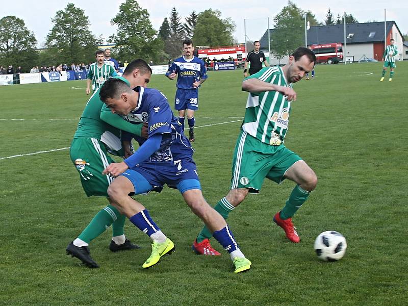 Sokol Hostouň - SK Kladno 2:0, Divize B, 28. 4. 2019