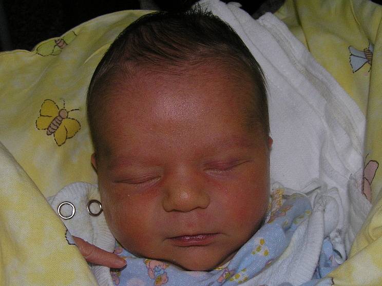 Daniel Kaiser, Kladno, 18. 5. 2008, váha 3,42 kg, míra 52 cm,rodiče Michaela a Martin Kaiserovi (porodnice Slaný).