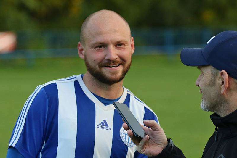 SK Baník Libušín - FC Čechie Velká Dobrá 3:1 (2:1), I.A tř., 16. 10. 2021