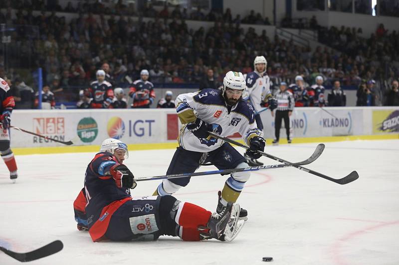 Kladno - Chomutov, domácí slavili s plným stadionem postup do extraligy