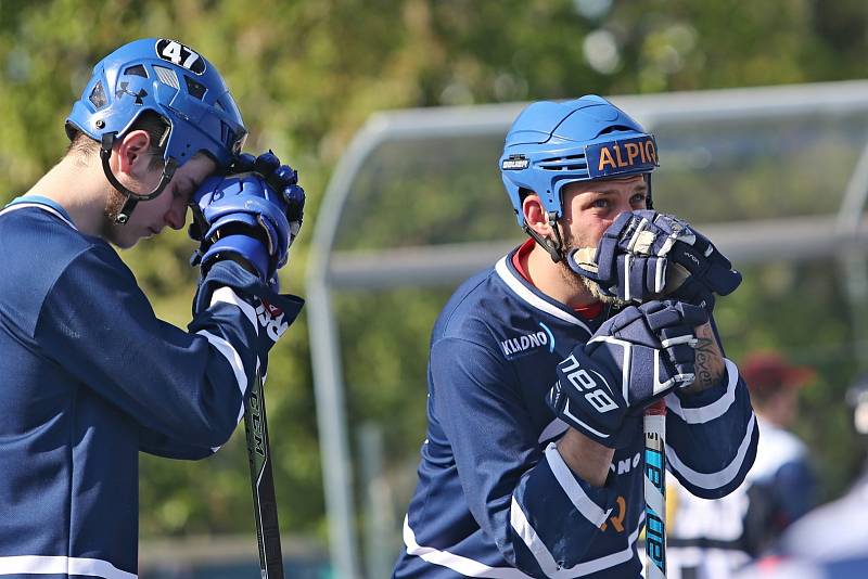 Alpiq Kladno – Kert Praha 0:2  , Kladno 18. 5. 2019, finále Extraligy hokejbalu 2018-9 , Kert vyhrál i třetí zápas a slaví titul.