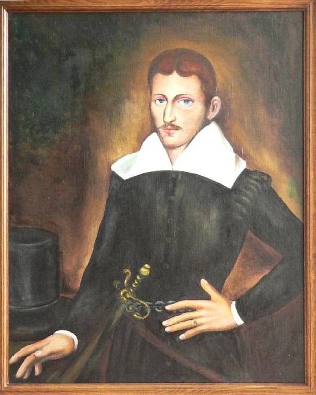 Karel st. ze Žerotína (1564 – 1636), významný politik, předák moravských stavů, obraz: nejmenovaný současný autor.