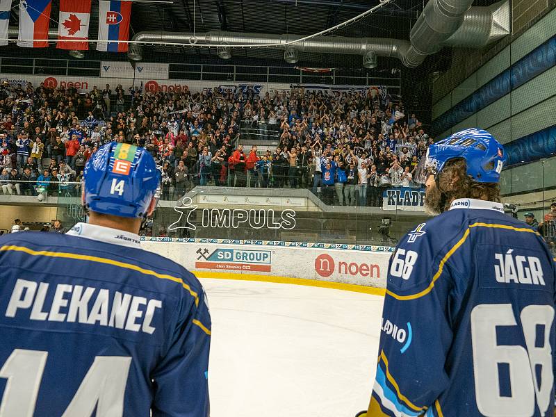 Kladno porazilo Piráty 2:1 dvěma góly z hokejky Jaromíra Jágra.