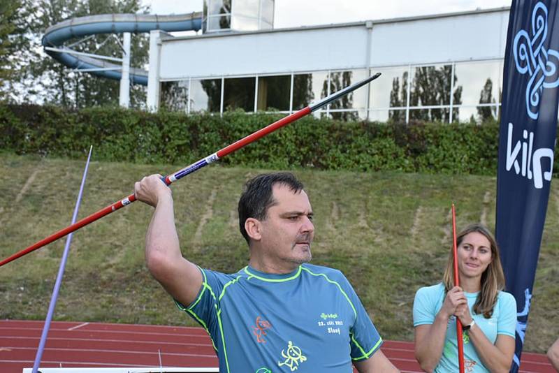 Páteční akce Atletika pro děti na slánském stadionu.