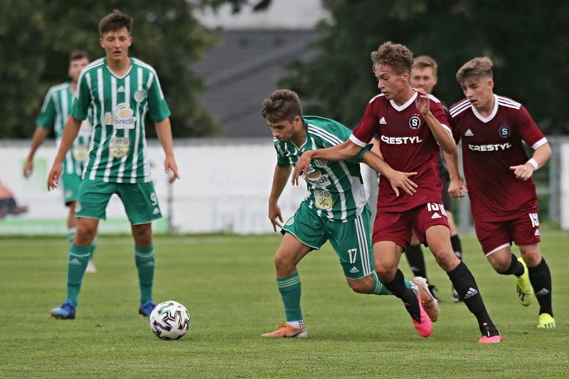 Sokol Hostouň - Sparta Praha U19 2:2, přátelské přípravné utkání 21.7. 2021