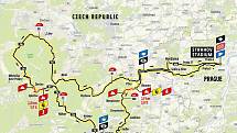 Mapa závodu středočeské Tour de France