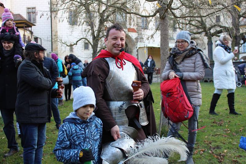 Svatomartinskou tradici si lidé připomněli na Křivoklátu.