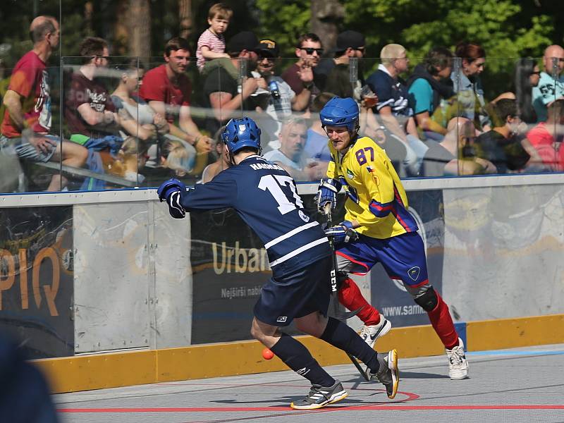 Alpiq Kladno – Kert Praha 0:2  , Kladno 18. 5. 2019, finále Extraligy hokejbalu 2018-9 , Kert vyhrál i třetí zápas a slaví titul.