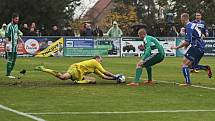 Hostouň potrápilo počasí a hlavně efektivní soupeř / Sokol Hostouň - SK Kladno 1:3, Divize, 8. 10. 2017 