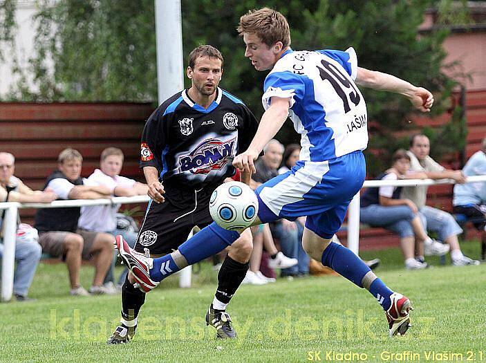 SK Kladno - Graffin Vlašim 2:1. Tomáš Klinka a Daniel Nešpor.