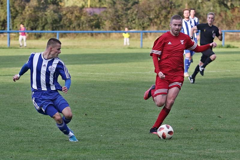 SK Baník Libušín - FC Čechie Velká Dobrá 3:1 (2:1), I.A tř., 16. 10. 2021