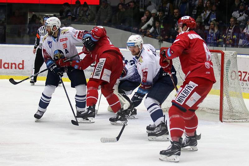 Kladno (v bílém) hostilo v extralize Třinec.