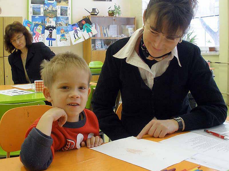 Jakub Sulin a učitelka Iva Soukupová se o víkendu poprvé potkali u zápisu do velvarské základní školy. 