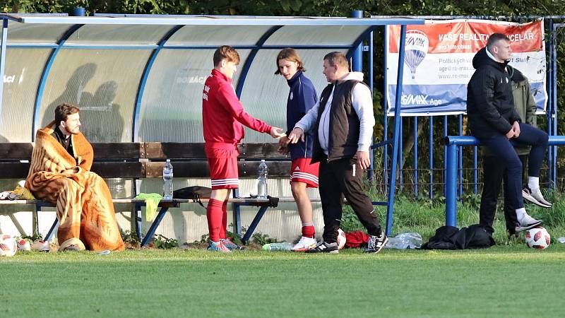 SK Baník Libušín - FC Čechie Velká Dobrá 3:1 (2:1), I.A tř., 16. 10. 2021