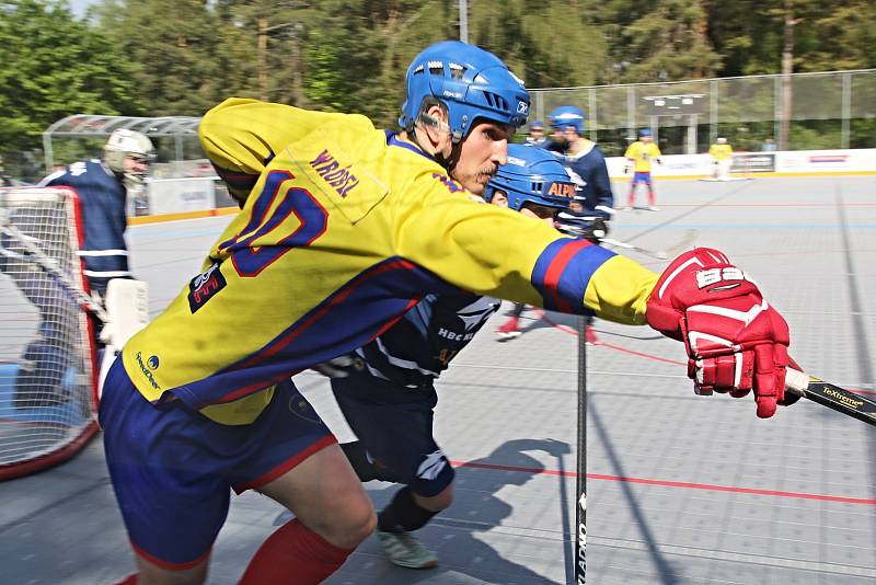 Alpiq Kladno – Kert Praha 0:2  , Kladno 18. 5. 2019, finále Extraligy hokejbalu 2018-9 , Kert vyhrál i třetí zápas a slaví titul.