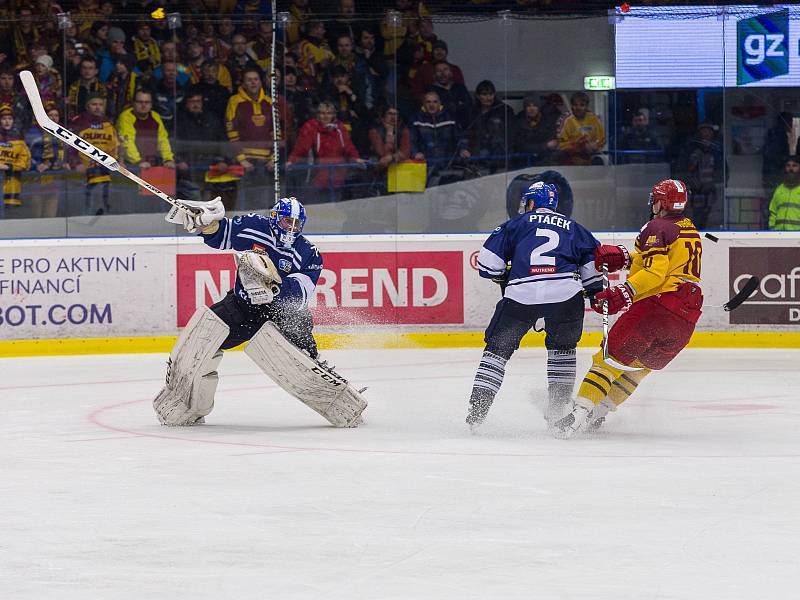 Kladno - Jihlava, čtvrtý zápas play off, hosté vítězí v prodloužení.