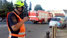 Požár v Domově se zvláštním režimem v Unhošti.
