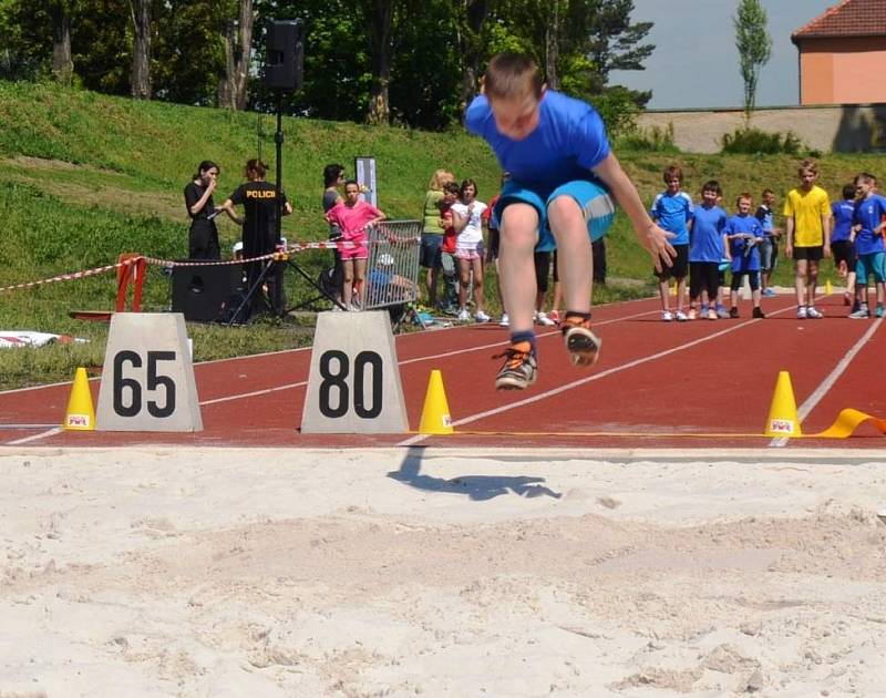 Z krajského kola Odznaku všestrannosti olympijských vítězů (OVOV) ve Slaném.