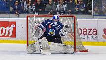 Kladno - Jihlava, čtvrtý zápas play off, hosté vítězí v prodloužení. Miroslav Hanuljak