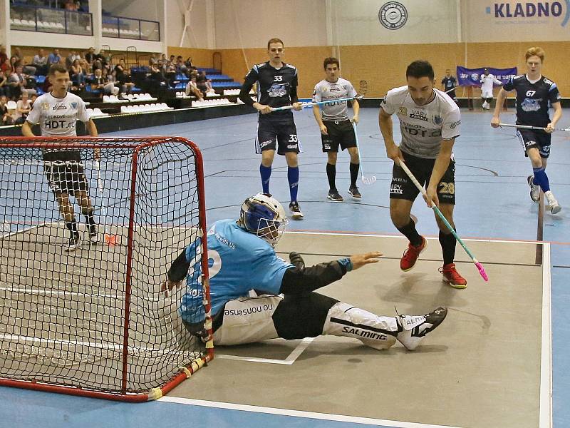 KANONÝŘI KLADNO – FB HURRICAN KARLOVY VARY 8:5., 1.liga mužů, 14. 10. 2018