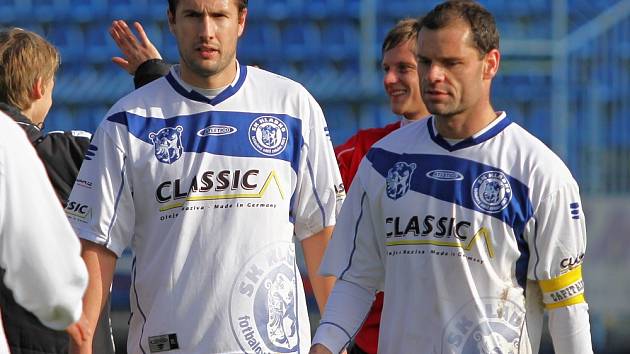 Tomáš Procházka a Pavel Bartoš // SK Kladno -SK Horní Měcholupy 1:3 (0:2) , utkání 14.k. CFL. ligy 2012/13, hráno 10.11.2012