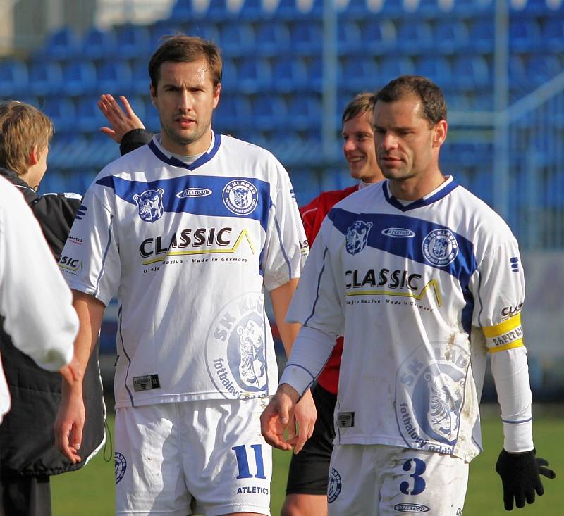 Tomáš Procházka a Pavel Bartoš // SK Kladno -SK Horní Měcholupy 1:3 (0:2) , utkání 14.k. CFL. ligy 2012/13, hráno 10.11.2012