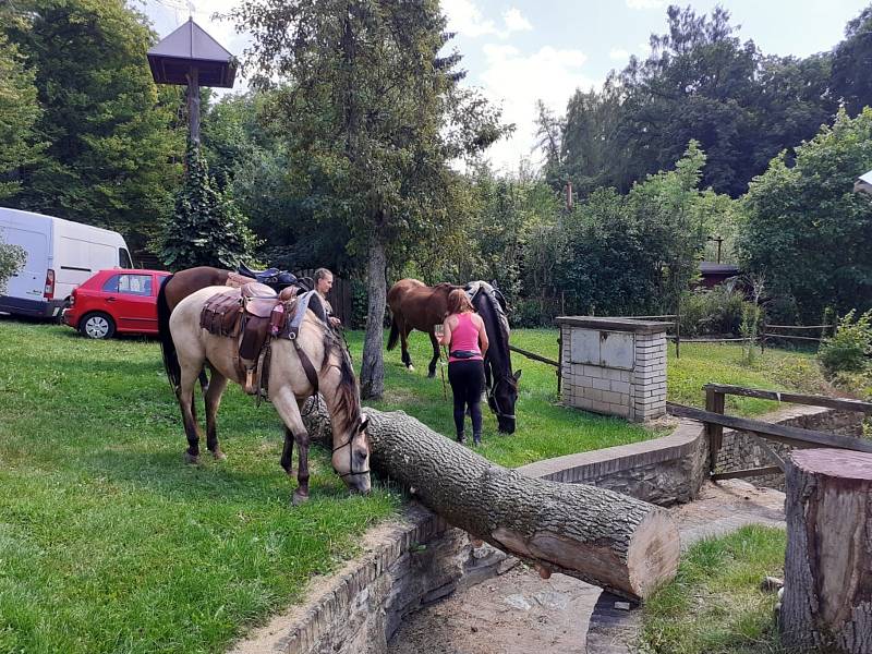 Na Velkou koňskou třídenní výpravu se vydala letos poprvé pětice kamarádek z Kladna a Chyňavy.