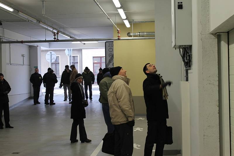 Zahájení provozu parkovacího domu ve Slaném, 22. ledna 2013