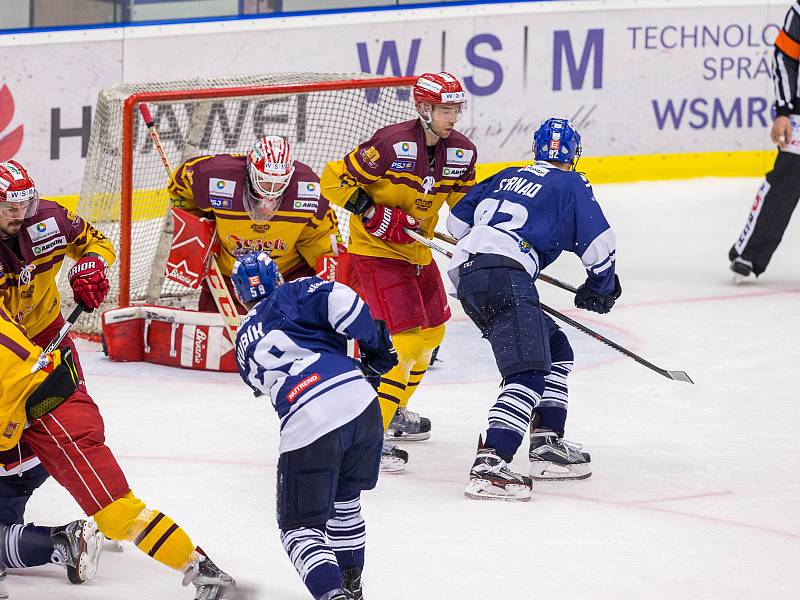 Kladno - Jihlava, čtvrtý zápas play off, hosté vítězí v prodloužení.