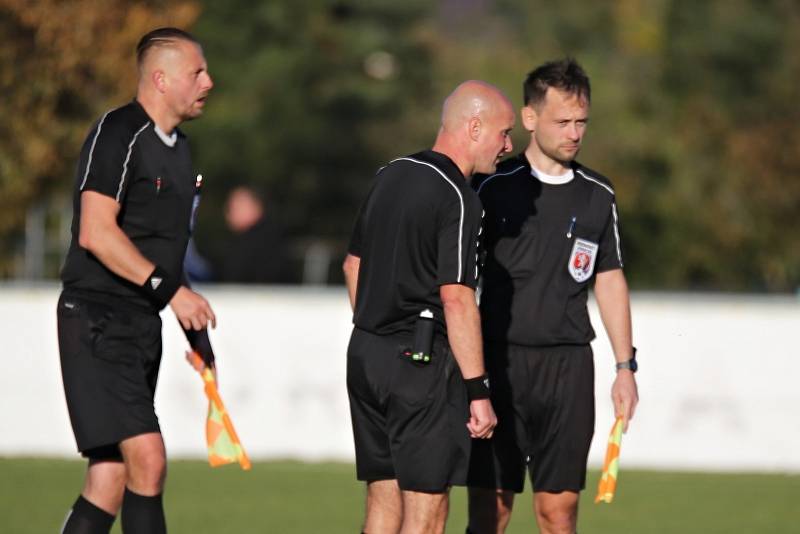 Sokol Hostouň - 1. FK Příbram B 3:4 (0:4), FORTUNA:ČFL, 24.10.2021