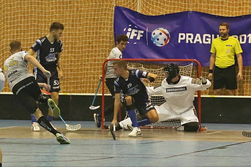 KANONÝŘI KLADNO – FB HURRICAN KARLOVY VARY 8:5., 1.liga mužů, 14. 10. 2018