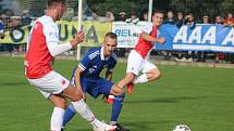 Třetiligový Slovan Velvary přivítal v rámci MOL Cupu mistrovskou Slavii Praha.